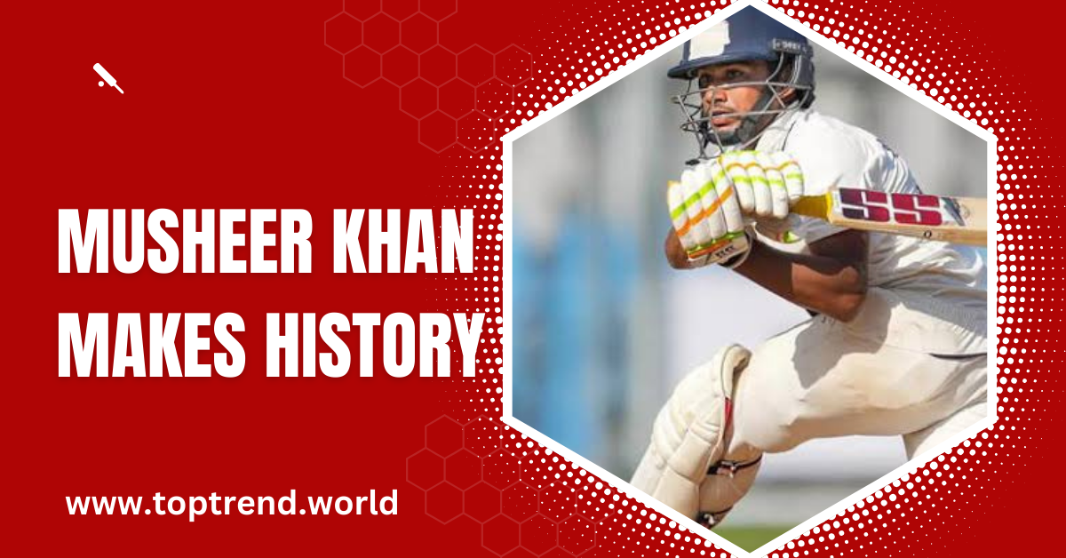 Musheer Khan Makes History: Shatters Sachin Tendulkar’s Record in Duleep Trophy